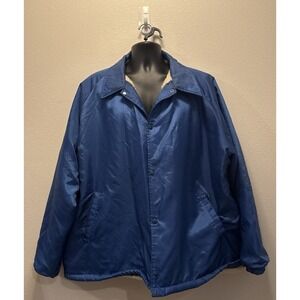 Vtg TownCraft Sherpa Lined Jacket Mens Size XL Coat Button Front‎ USA Made